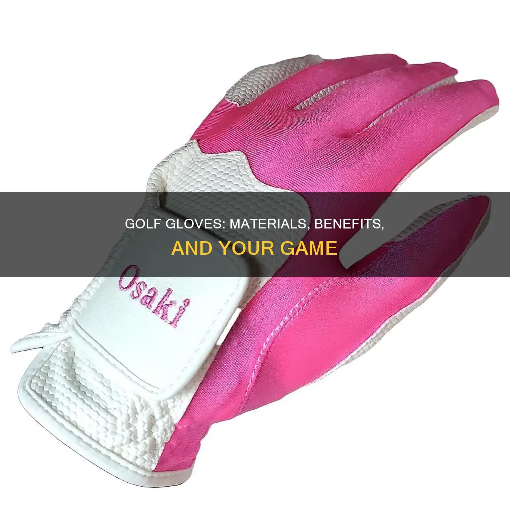 what are golf gloves made of