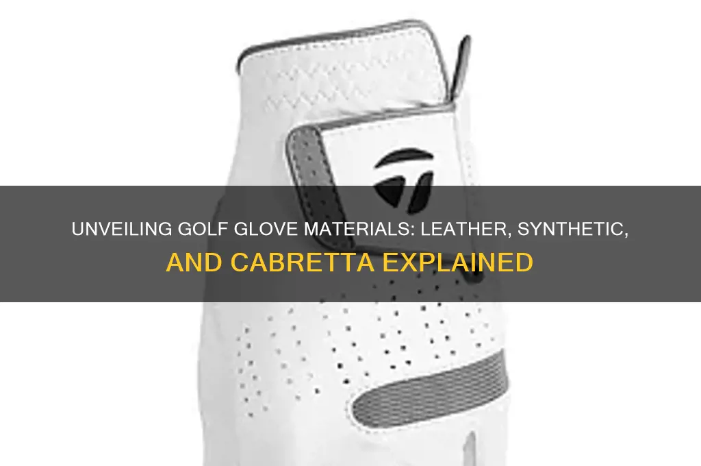 what are golf gloves made out of