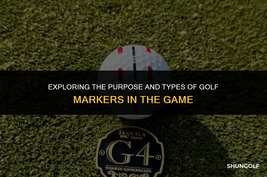 what are golf markers used for