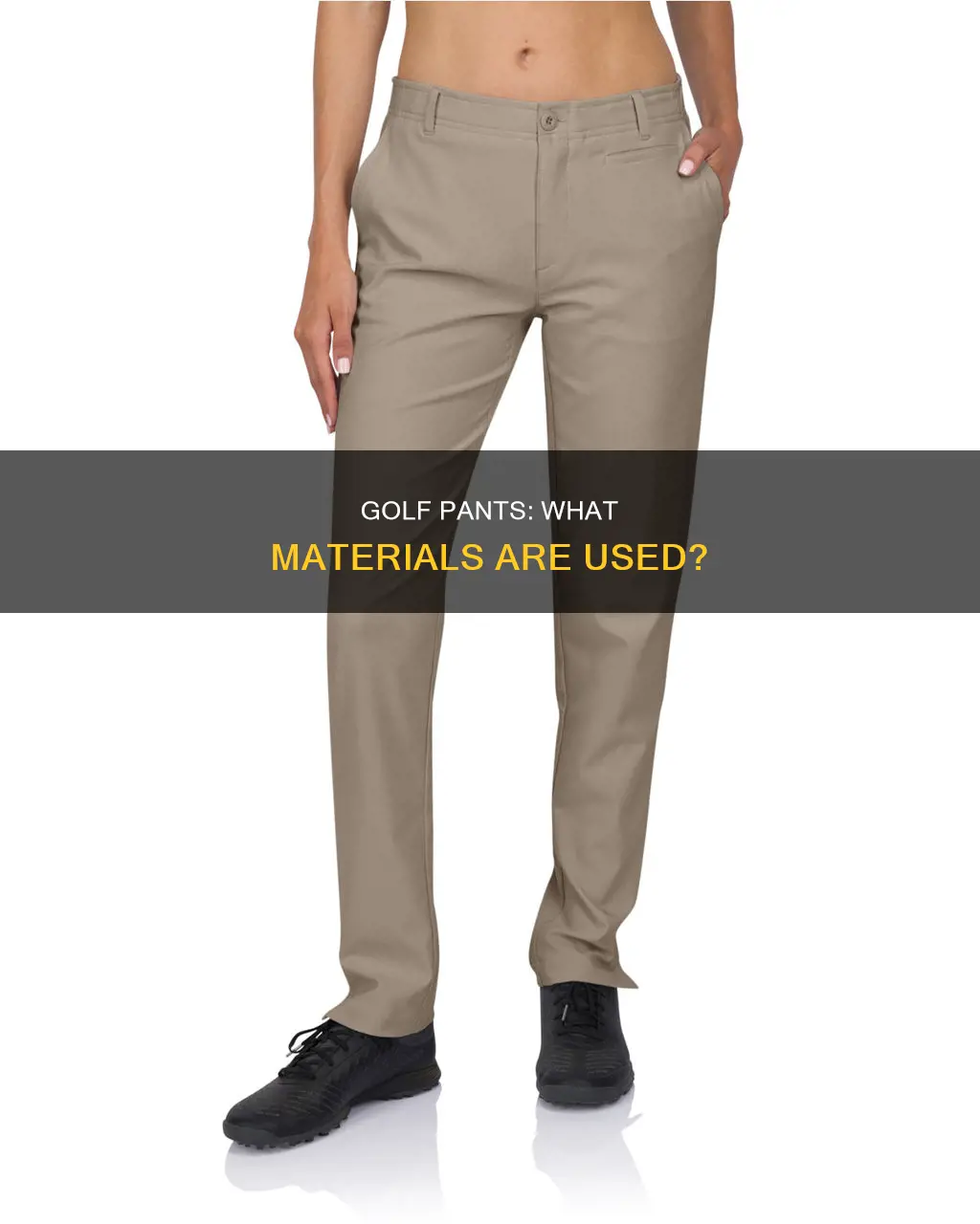 what are golf pants made of