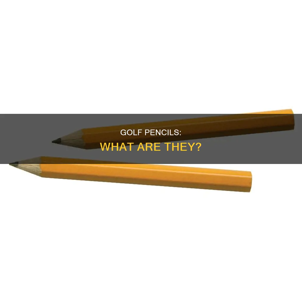 what are golf pencils
