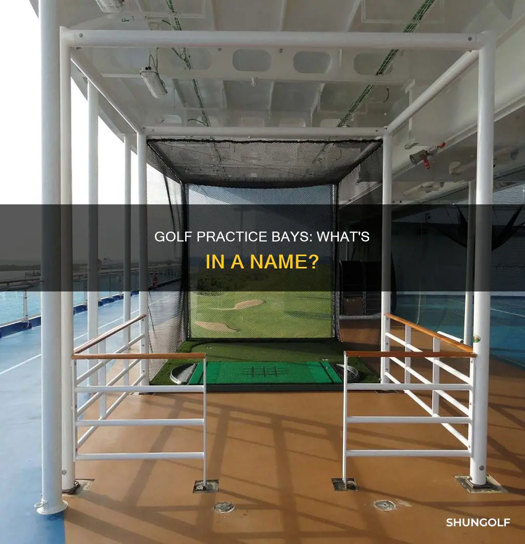what are golf practice bays called