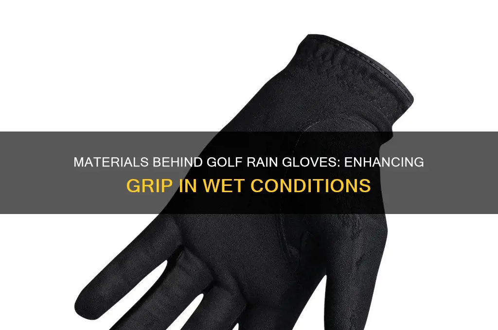 what are golf rain gloves made of