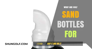 Golf Sand Bottles: What's Their Purpose?