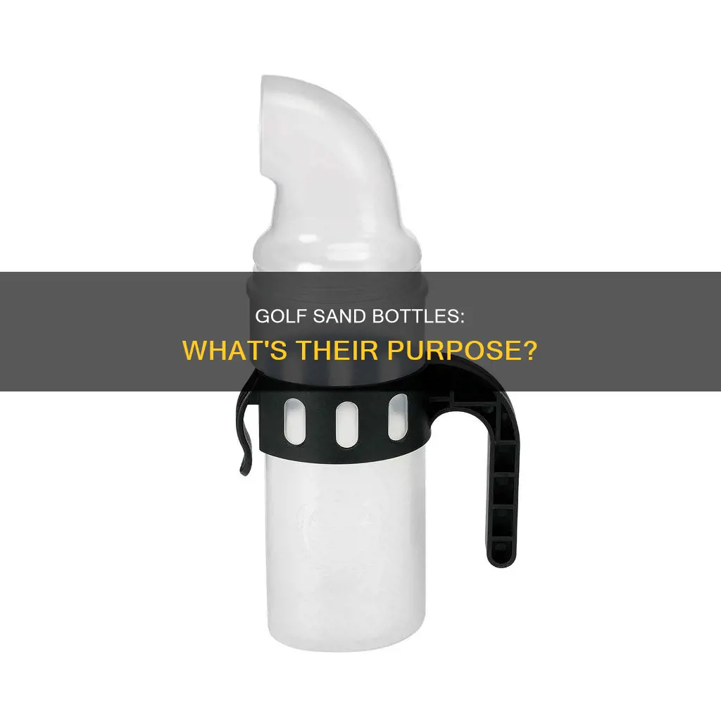what are golf sand bottles for