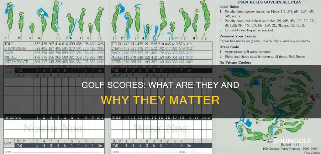 what are golf scores called