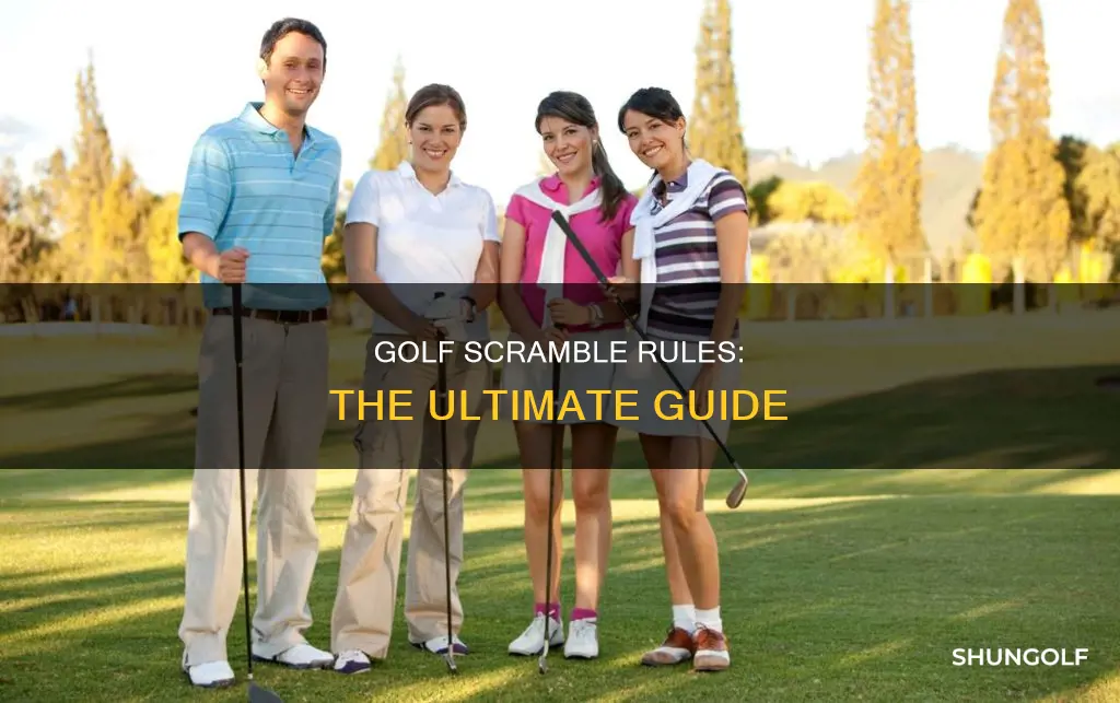 what are golf scramble rules