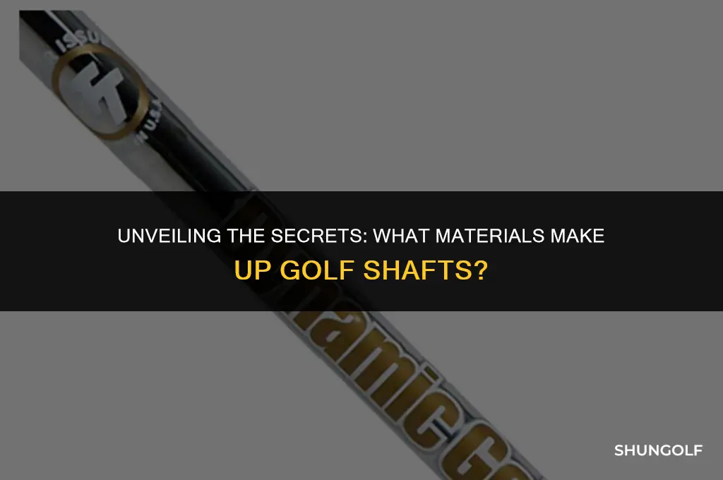 what are golf shafts made of