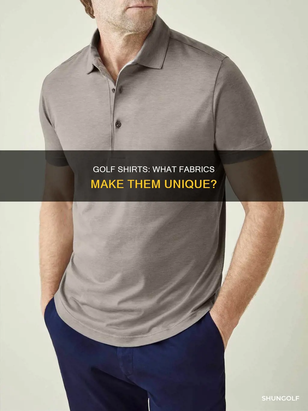 what are golf shirts made of