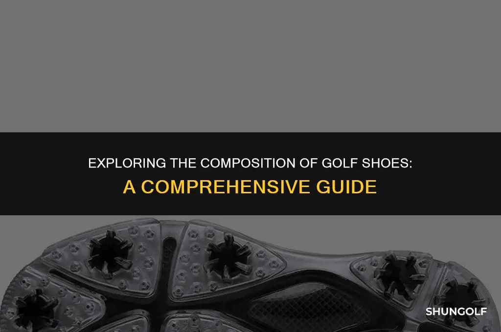 what are golf shoes made of