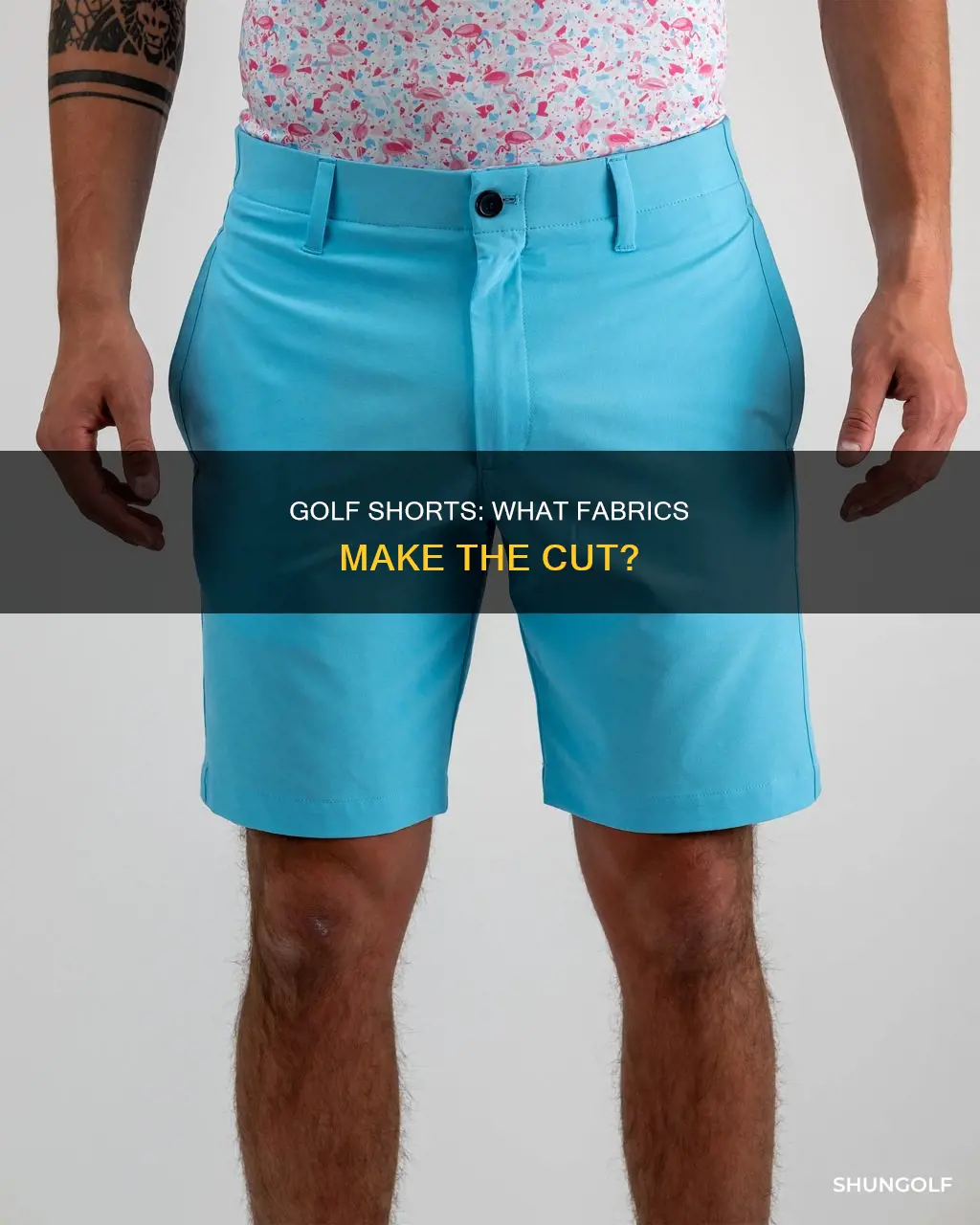 what are golf shorts made of