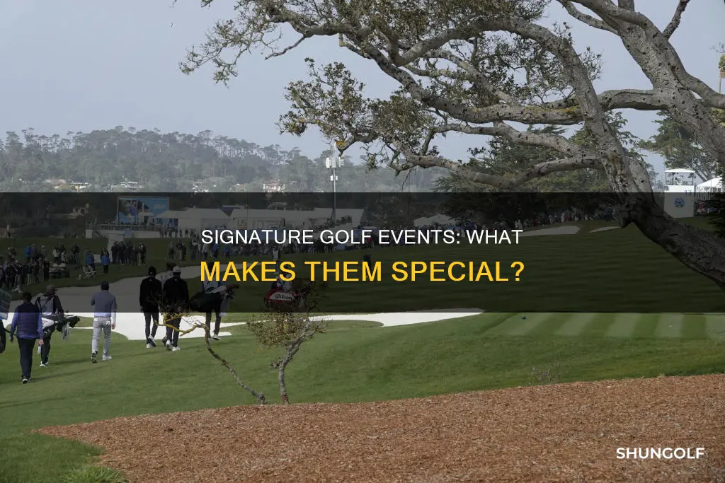 what are golf signature events