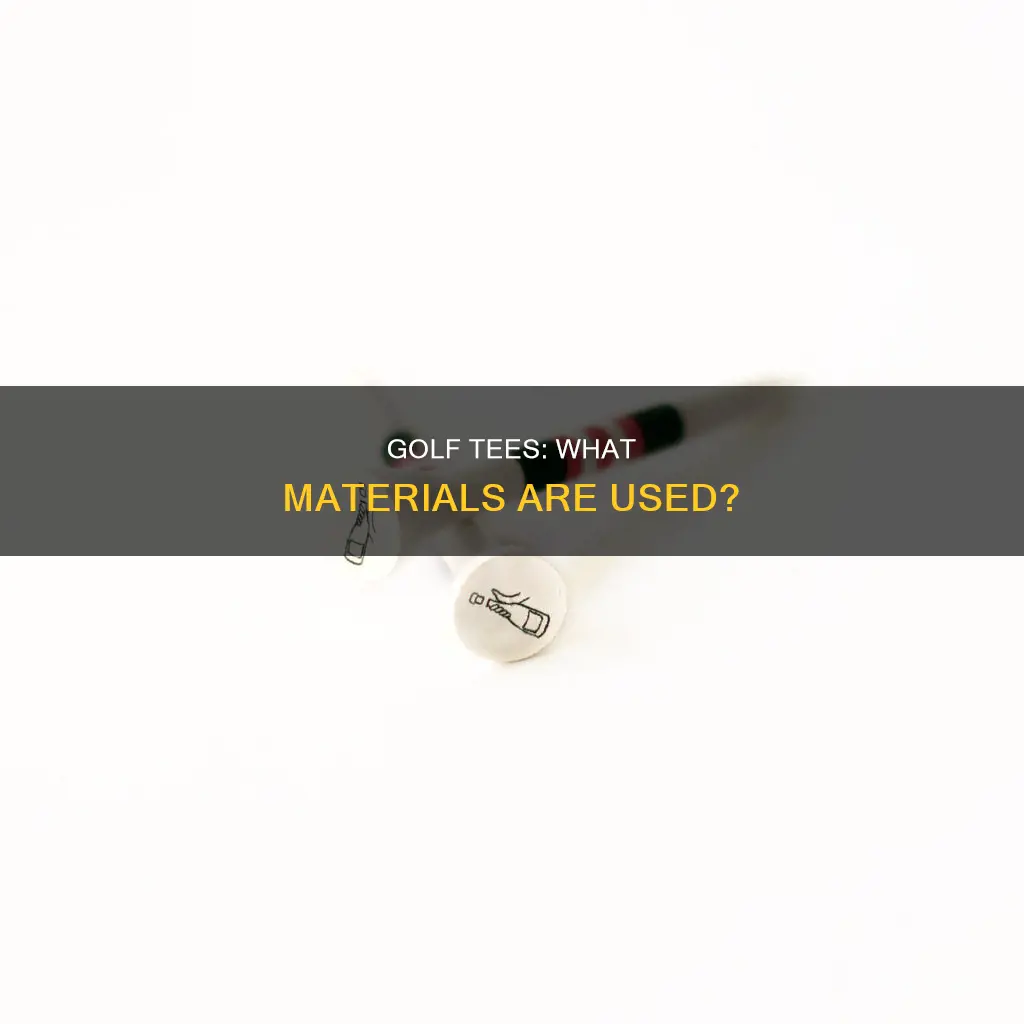 what are golf tees made of