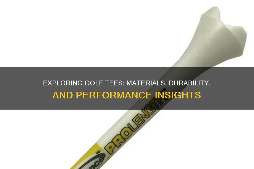 what are golf tees made out of
