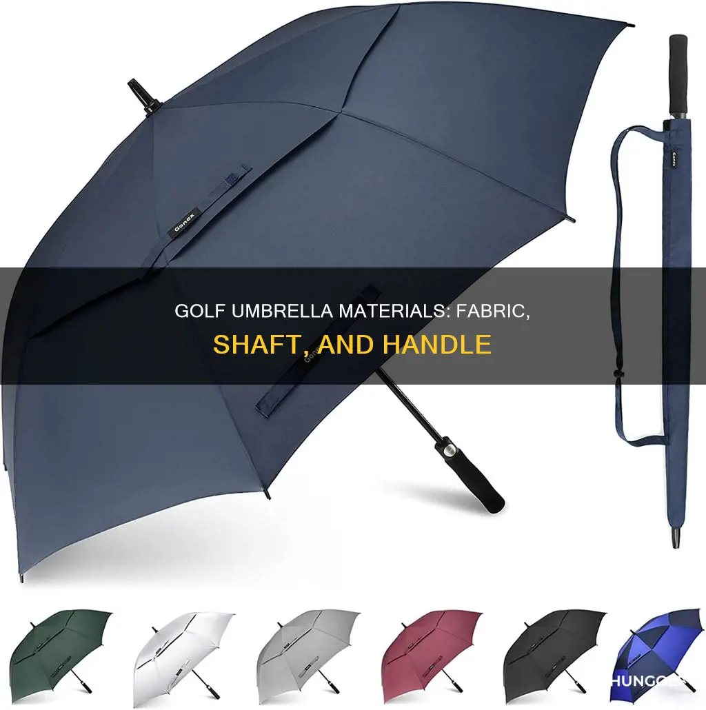 what are golf umbrellas made of