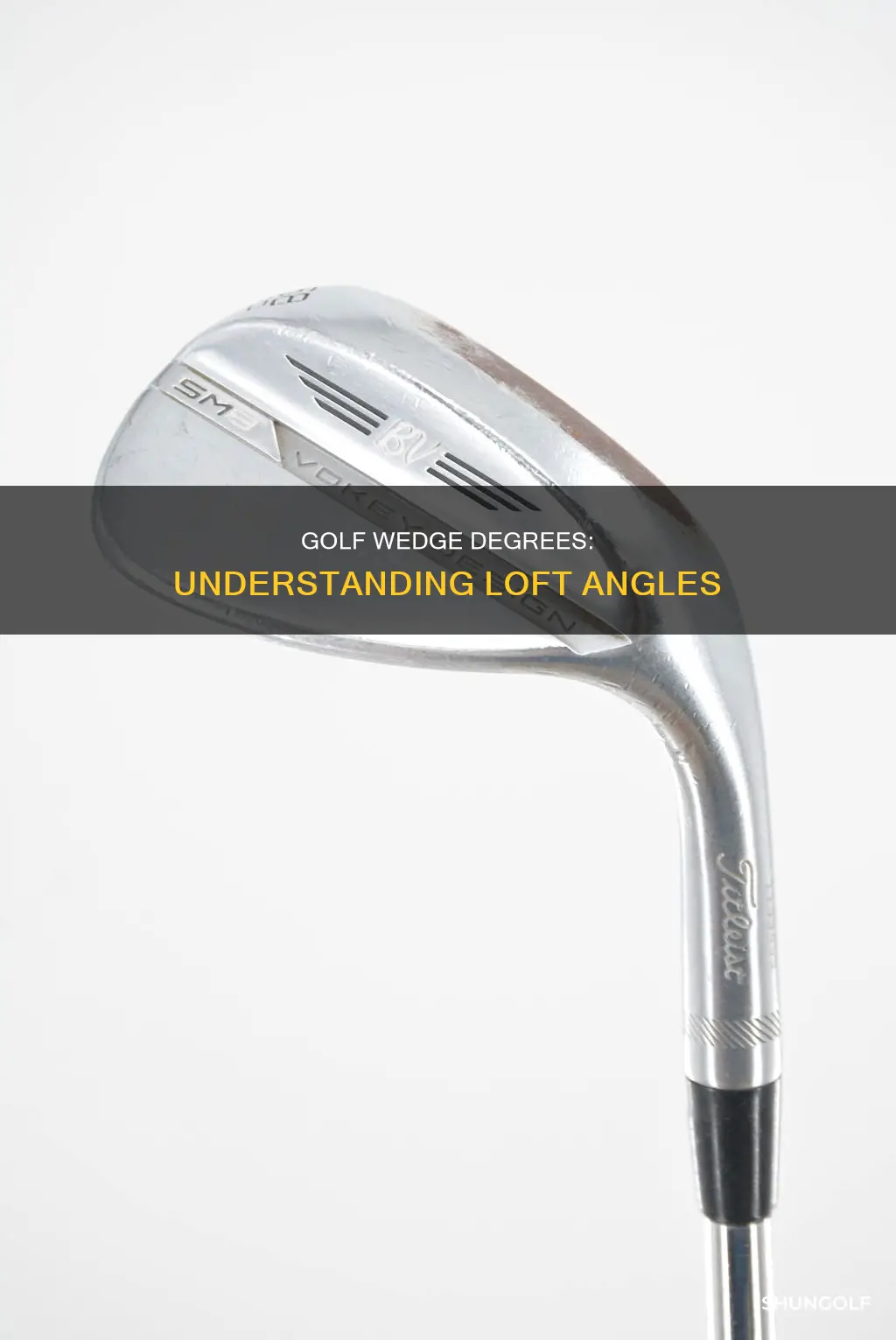 what are golf wedge degrees
