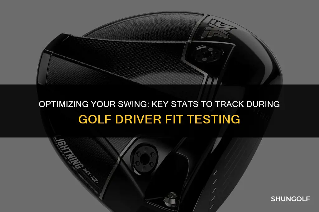what are good stats while golf driver fit testing