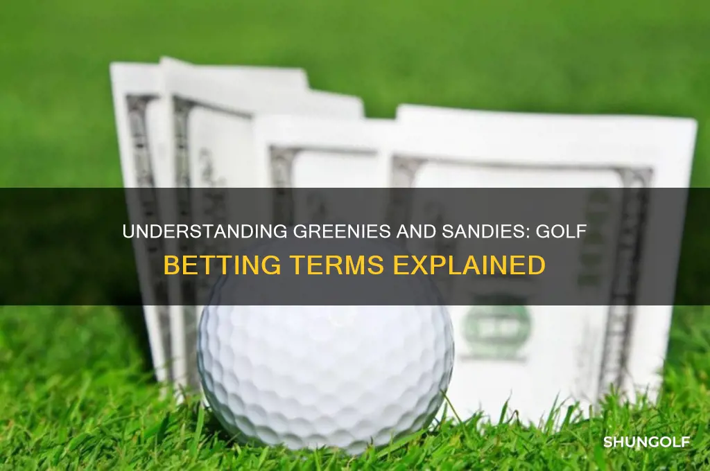 what are greenies and sandies when betting on golf