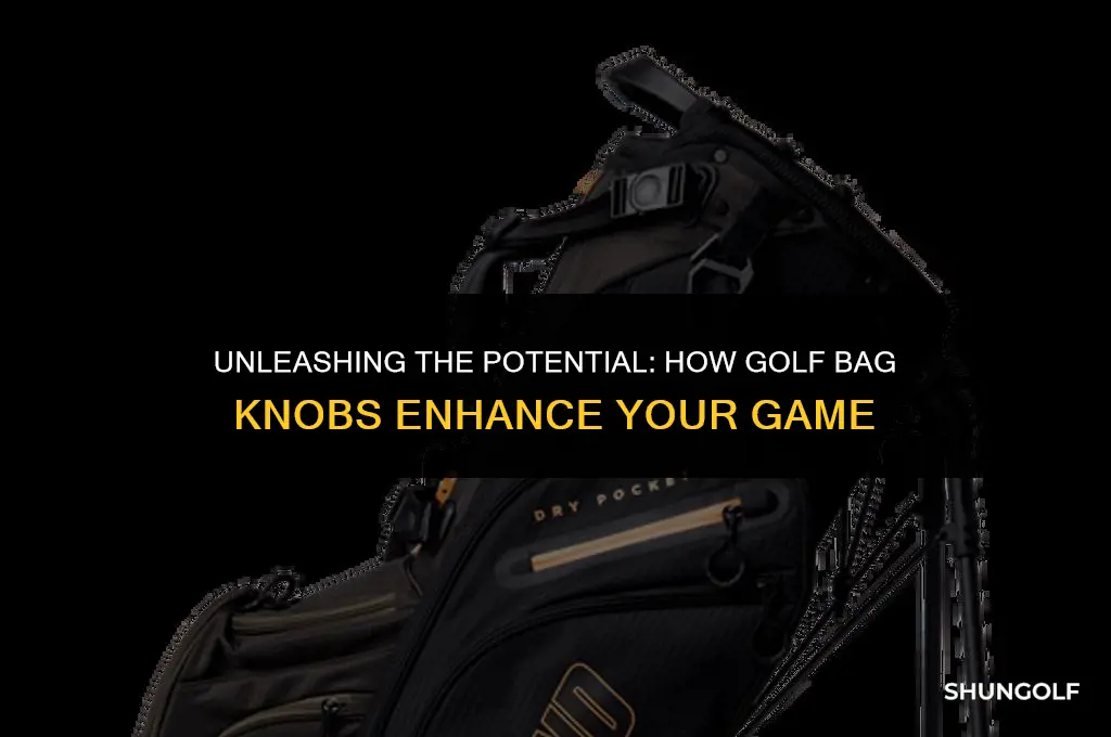 what are knobs on golf bag used for