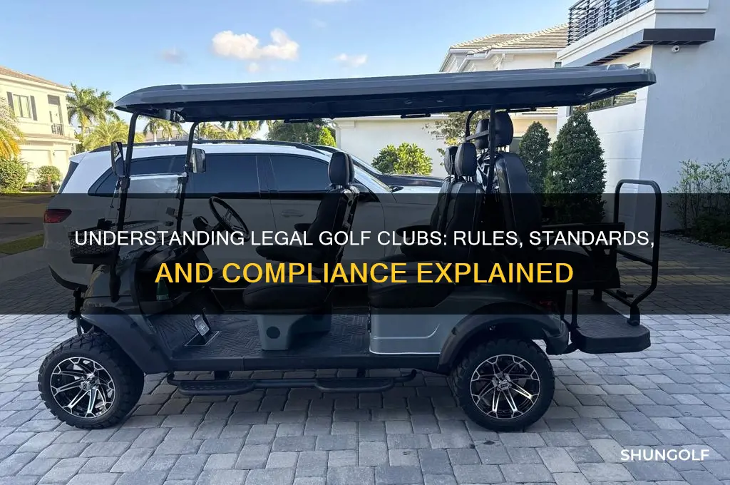 what are legal golf clubs