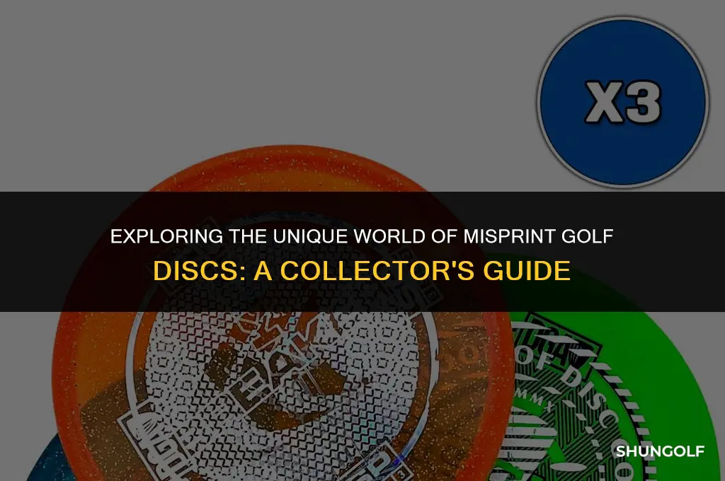 what are misprint golf discs