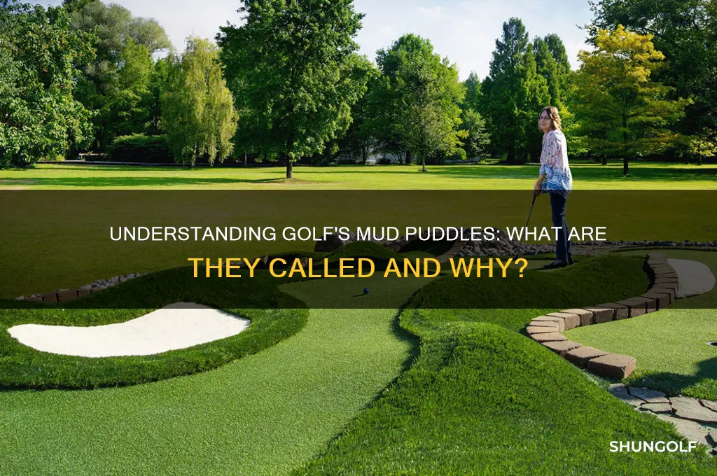 what are mud puddles called in golf
