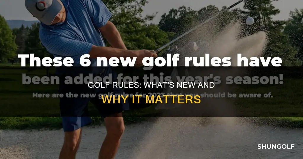 what are new golf rules