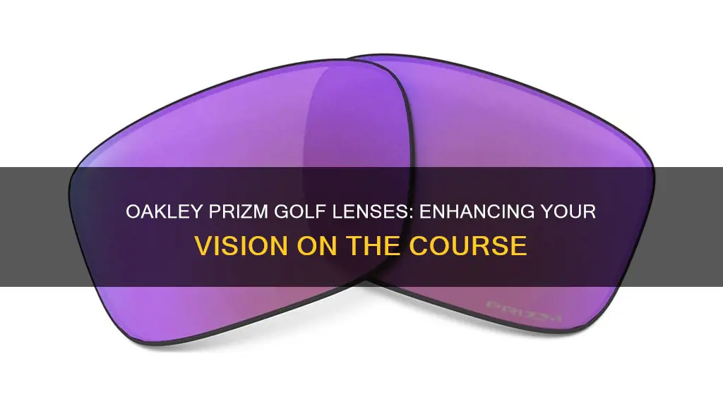 what are oakley prizm golf lenses