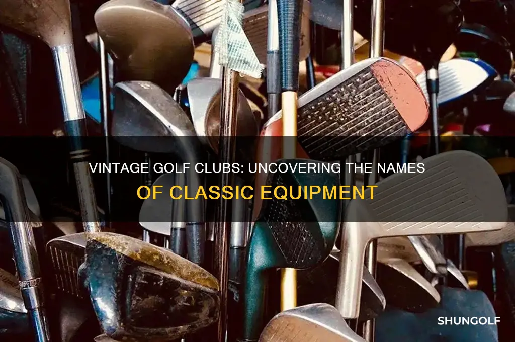 what are old golf clubs called