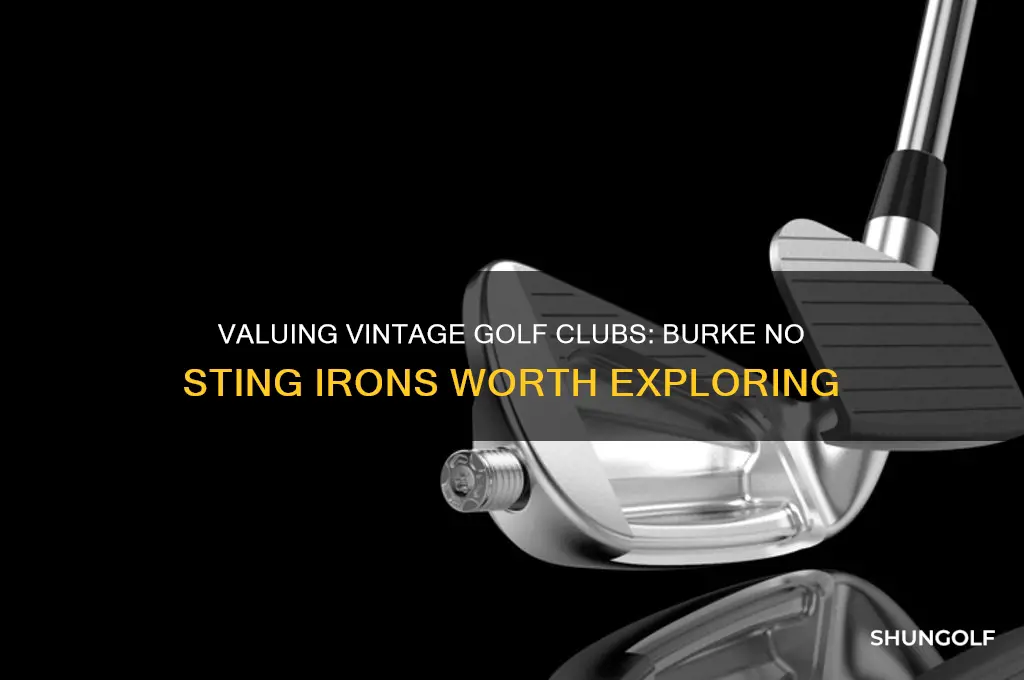 what are old golf clubs worth burke no sting irons