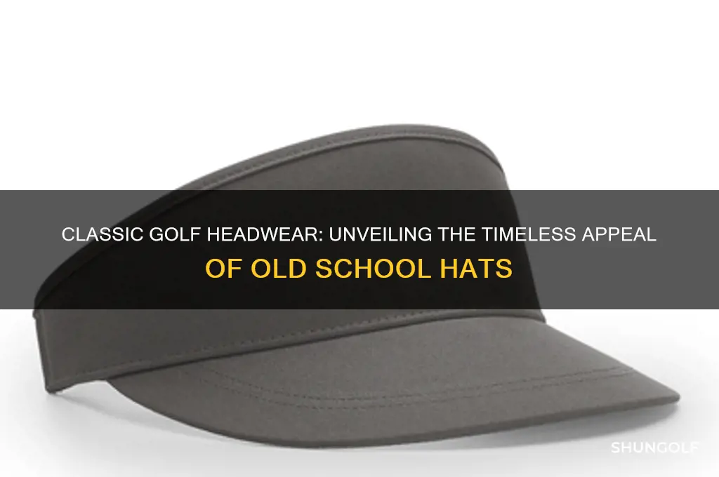 what are old school golf hats called