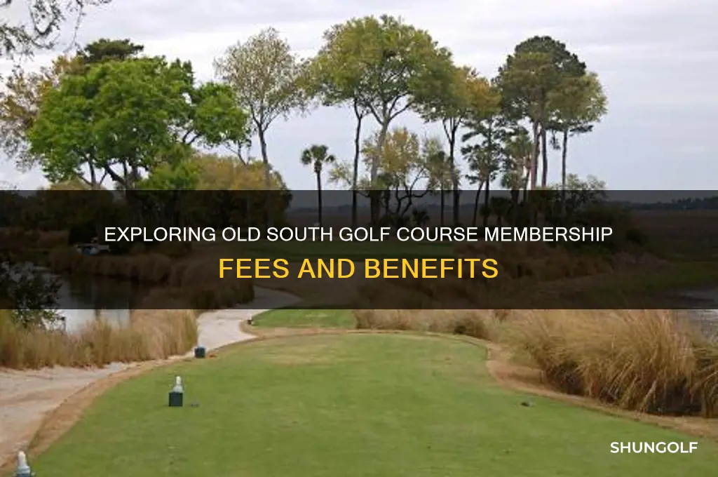 what are old south golf course membership fees