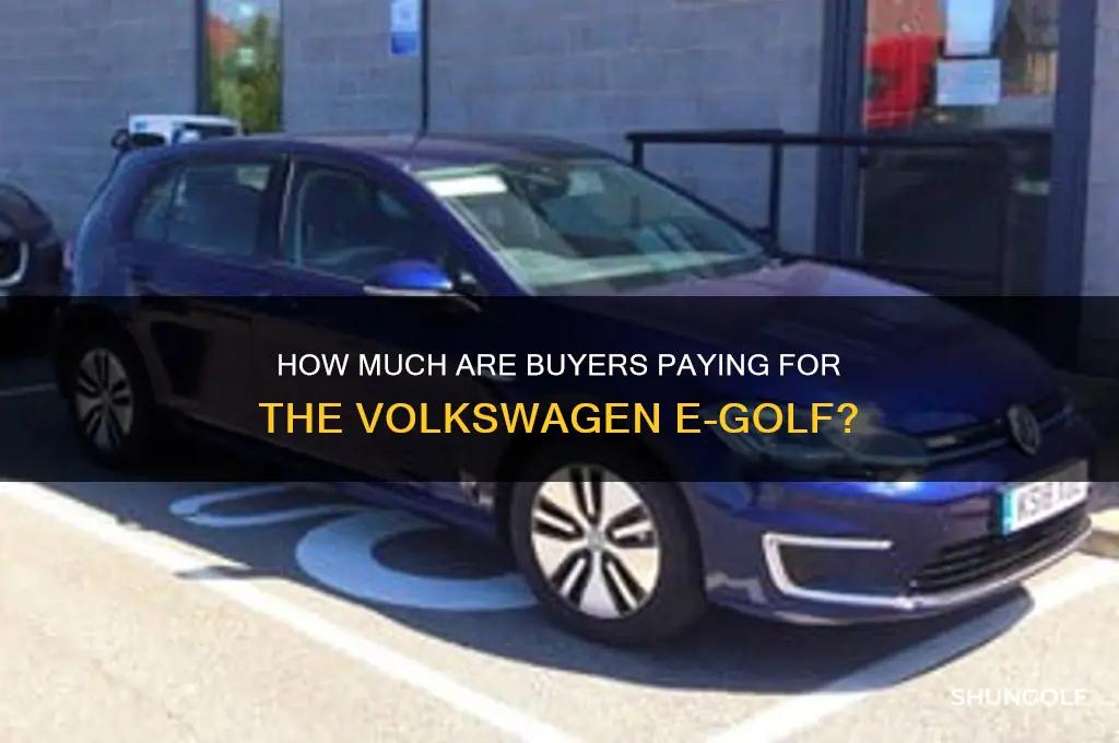 what are people paying for the e golf