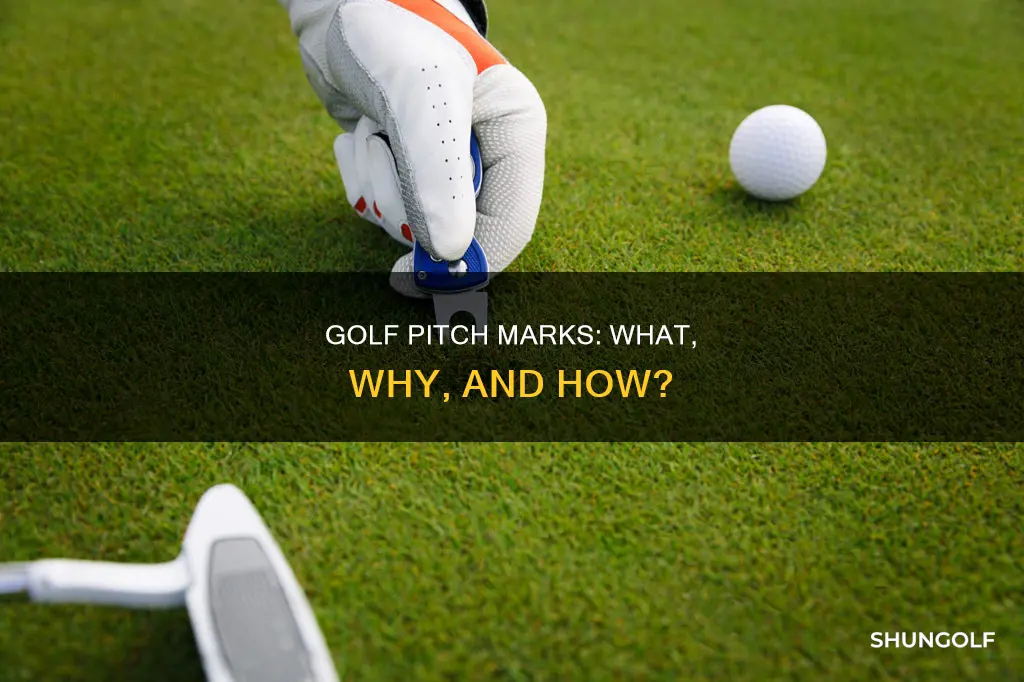 what are pitch marks in golf
