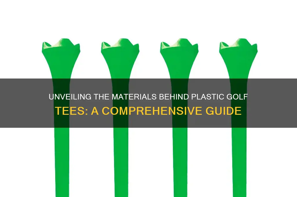 what are plastic golf tees made from