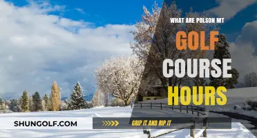 Polson MT Golf Course Hours: Tee Times and Operating Schedule