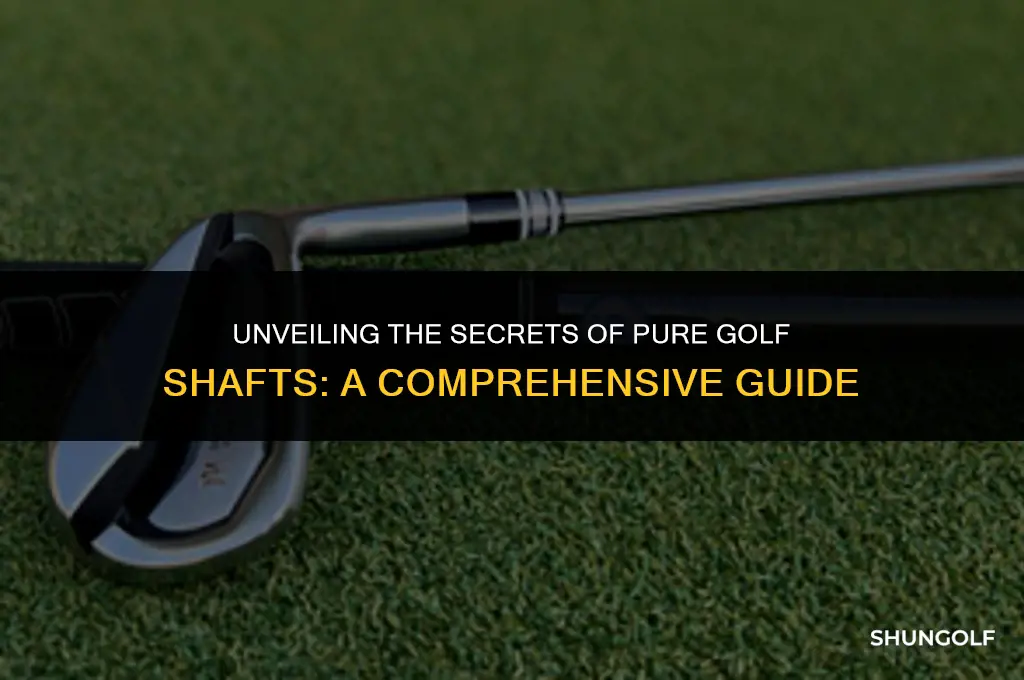 what are pured golf shafts