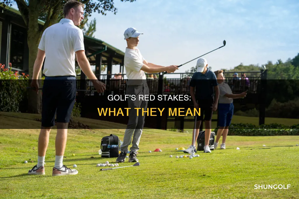 what are red stakes in golf