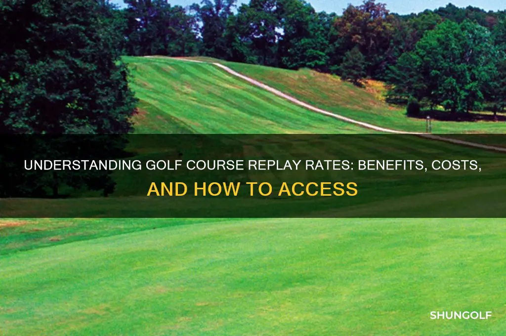 what are replay rates at golf course