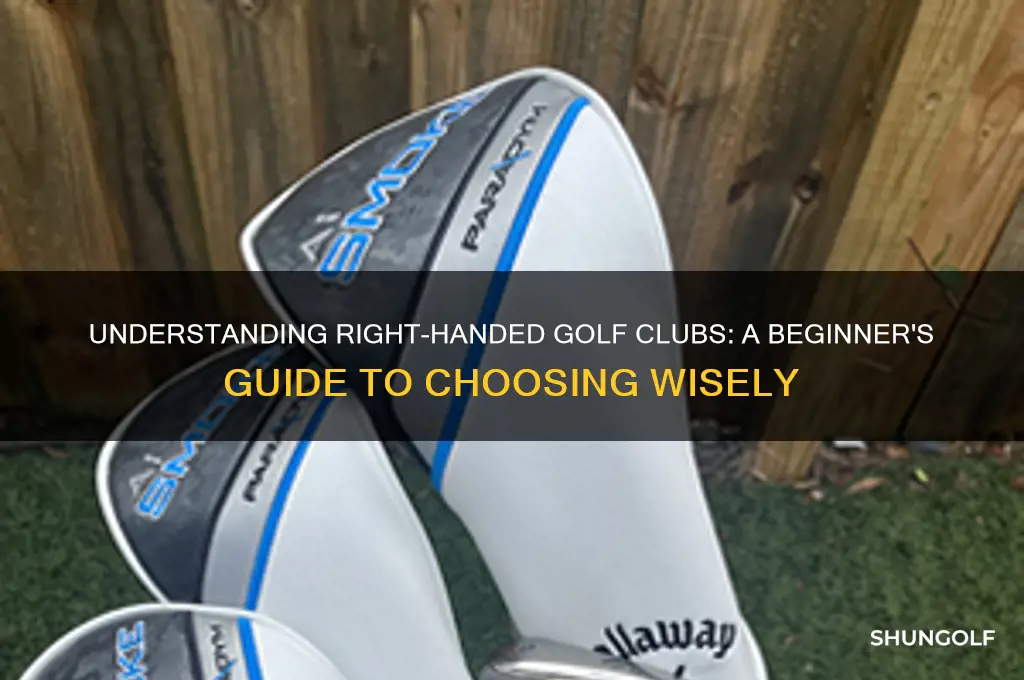 what are right handed golf clubs