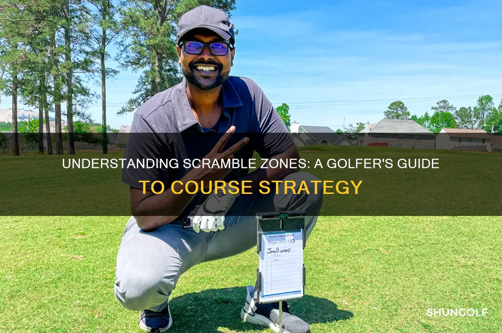 what are scramble zones on a golf course