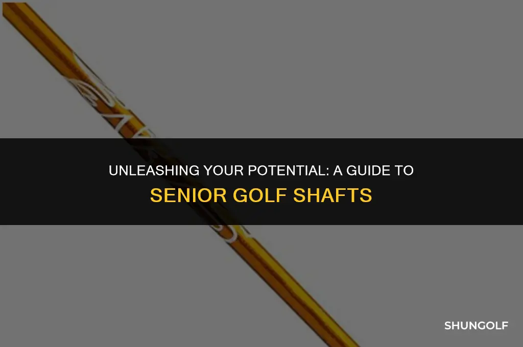 what are senior golf shafts