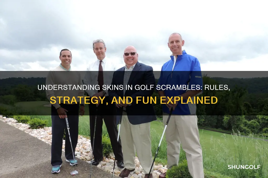 what are skins in a golf scramble