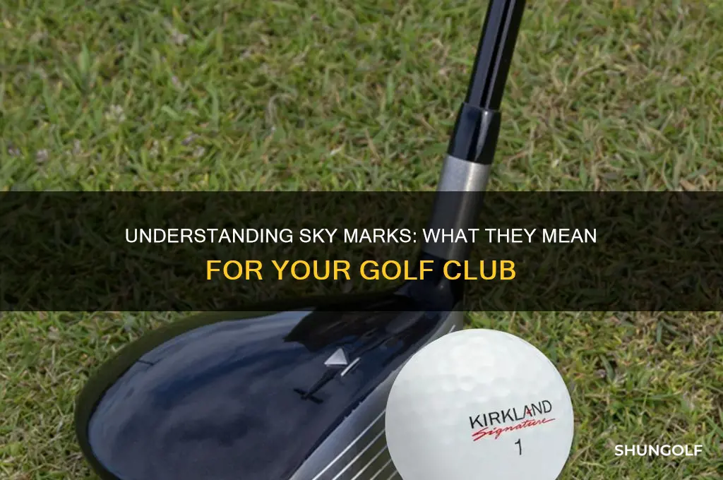 what are sky marks on a golf club