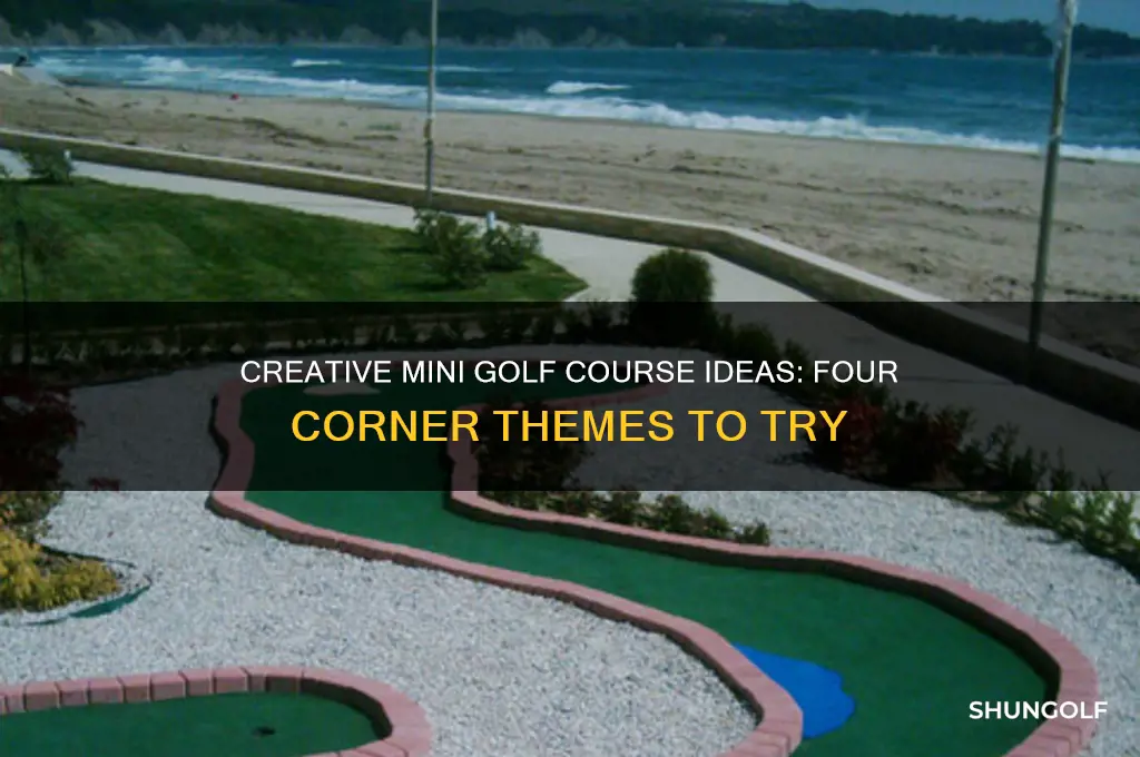 what are some 4 cornerr ideas for mini golf