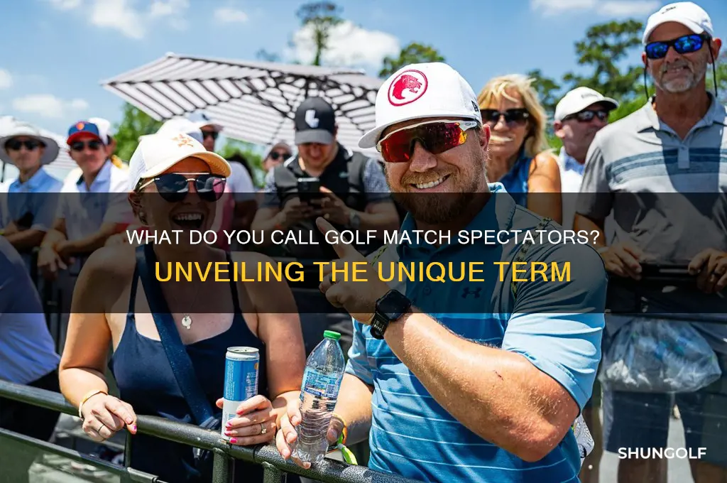 what are spectators at a golf match called