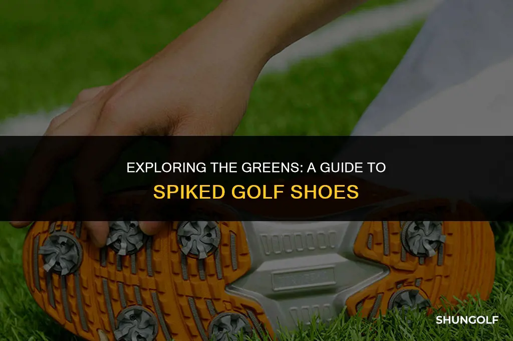what are spiked golf shoes