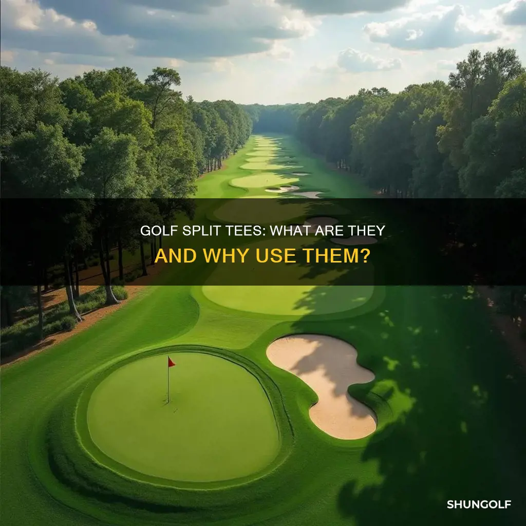 what are split tees in golf