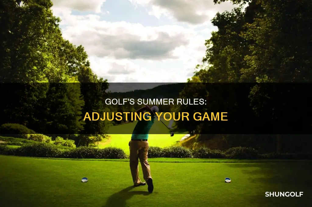what are summer rules in golf
