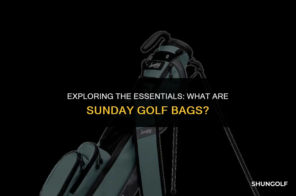 what are sunday golf bags
